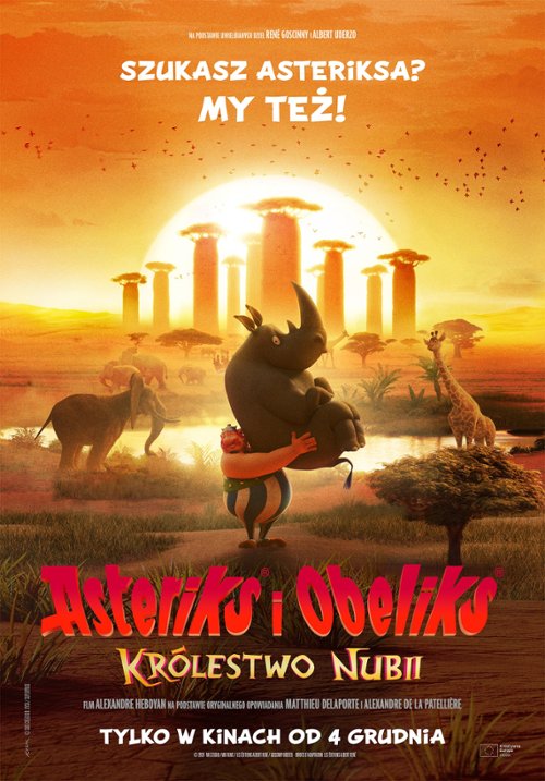 Plakat filmu Asteriks i Obeliks: Królestwo Nubii